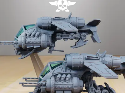 Scavenger Gunship 3D print model