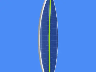 Surfboard Shortboard Performance 3D model