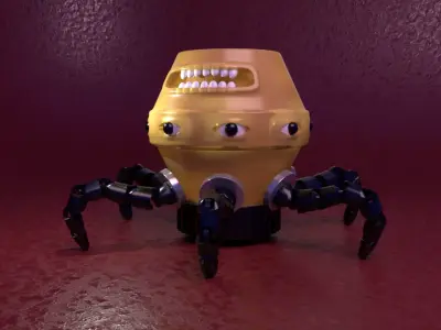 Scary Octopus 3D model purchase
