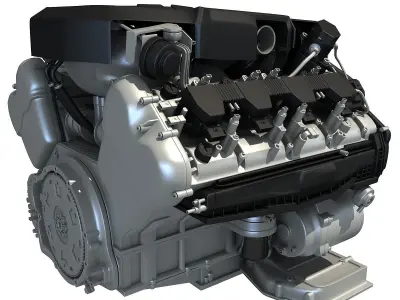 Audi Engine 3D model