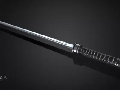 Daywalkers Blade from the Movie Blade Low-poly 3D model