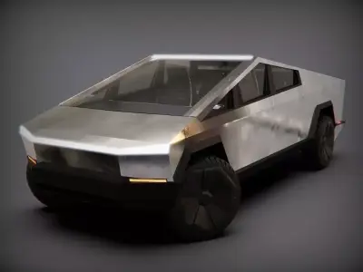 Tesla Cybertruck  Low-poly 3D model