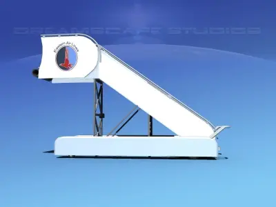 Airport Stairs Eastern 1 3D model