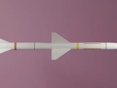 AIM-7 Sparrow Missile Low-poly 3D model