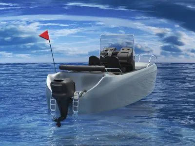 Motor Boat  3D model