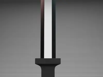 Low-Poly Knife sword Low-poly 3D model