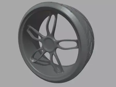 Wheel 06 Low-poly 3D model