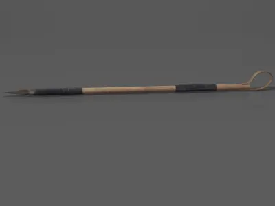 Medieval Spear 3D model Free low-poly 3D model