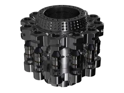 Mechanical Wonder Sci-Fi Industrial Decorative Component 3D model