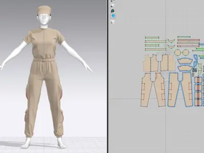 2 Tactical outfits vol02 3D model