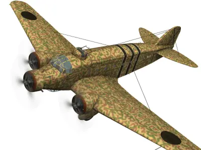 Savoia-Marchetti SM 81 Spanish Civil War 3D model