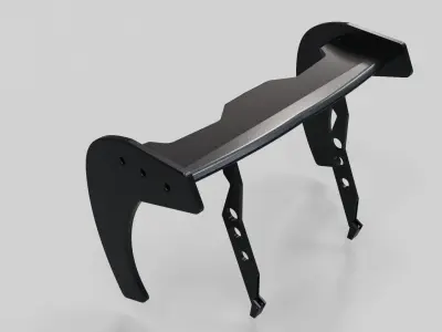 spoiler rear auto garage tuning 3D model