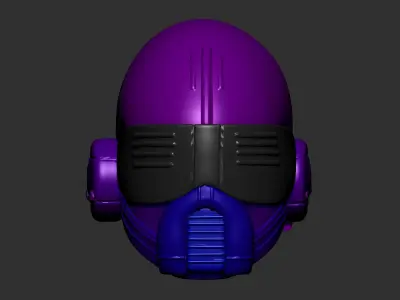helmet high poly sculpt 3d printable ver 7 3D model 3D model