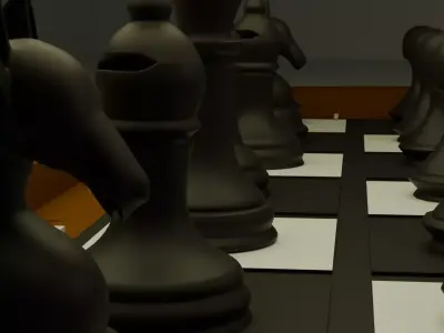 CHESS BOARD Low-poly 3D model