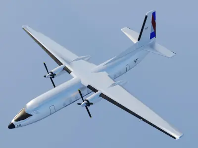 Fairchild Hiller -227D 3D model