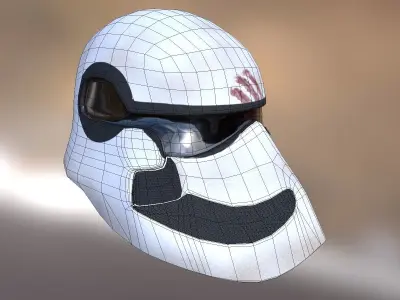 Stromtrooper helmet - design Free low-poly 3D model