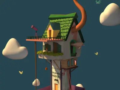 Travel house  3D model