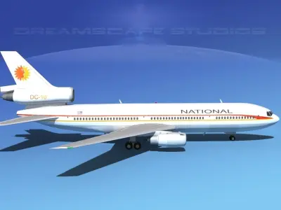 Douglas DC-10 National 3D model