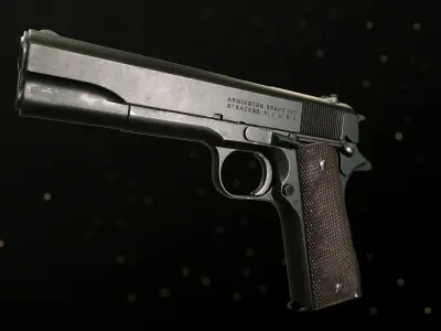 M1911A1 - Textured - Game Ready Low-poly 3D model