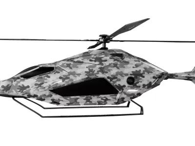  Futuristic Fighter Jet High Detail 3D Model 3D model