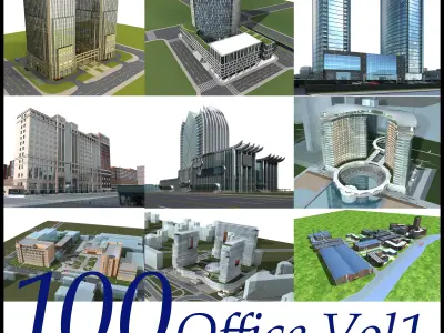 Office Building Collection 100 items Vol1 3D model