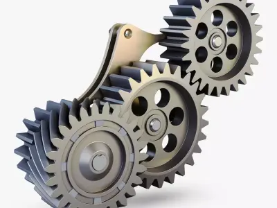 Gear mechanism v 5 3D model