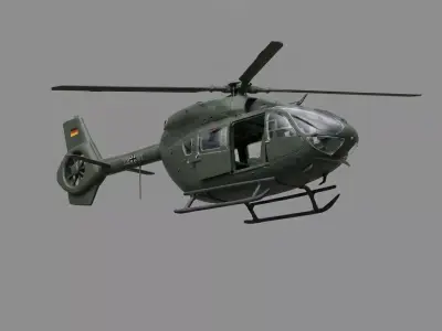 German Tactical Helicopter Display Model STL 3D print model