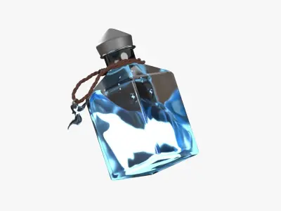 Blue Fire Spell 3D model