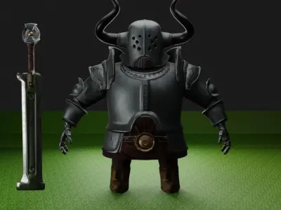 Gladiator Knight Warrior 3D model