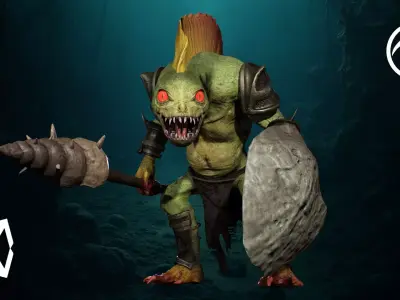 Murloc Low-poly 3D model