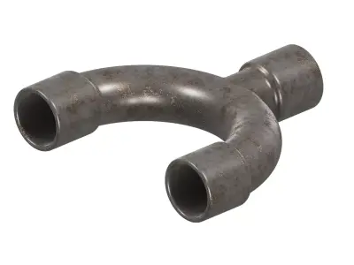 Rusty U Pipe Fitting 3D model