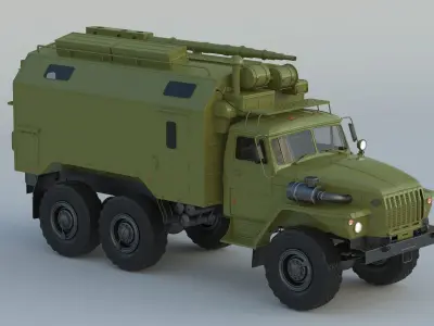 Ural-4320 Command 3D model
