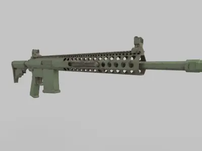 M4 gun Low-poly 3D model