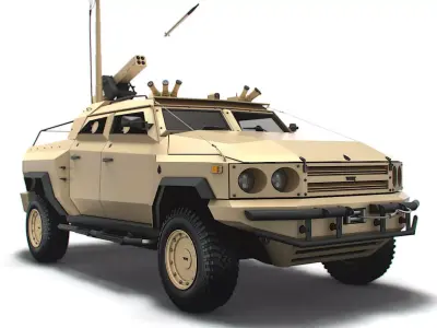Generic MRAP Vampire C-UAS 2023 3D model
