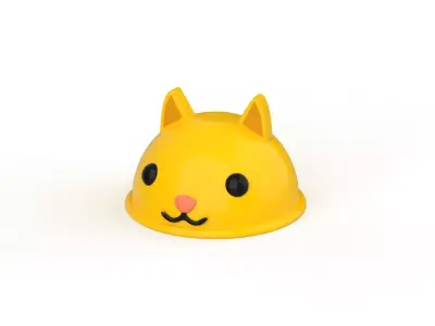 Cat Hat Cute Low-poly 3D model