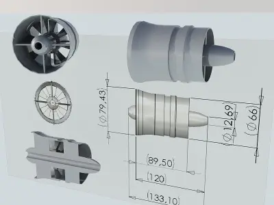 F22 Raptor rc 3D model