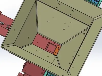 Equal quantity of hopper 3D model