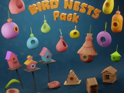 Bird Nest - Houses Pack 3D model