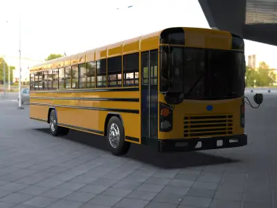 Blue Bird All American 2010 3D model