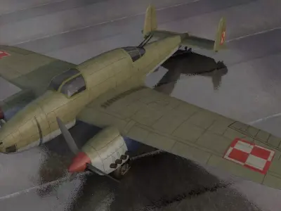PZL P-38 Wilk 3D model