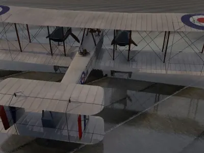 Vickers Vimy 3D model