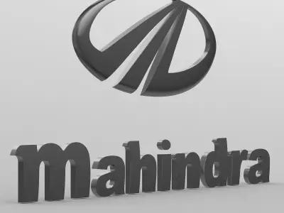 mahindra logo 3D model