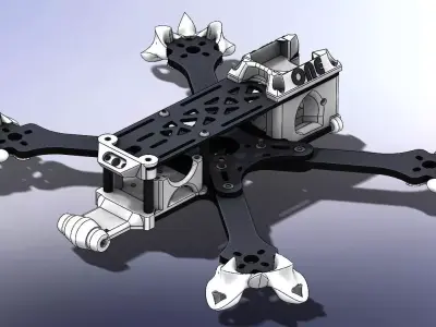 TBS SOURCE ONE V02 V3 FULL 3D PRINTED PARTS 3D print model