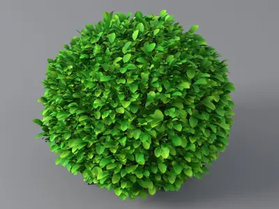 Cartoon Bush 11 3D model