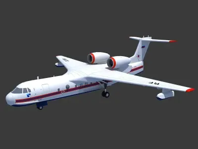  Altair White Airplane 3D model