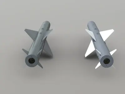 C-802AK - YJ-83 Chinese Anti-Ship Cruise Missile 3D model