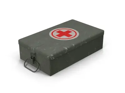 First aid kits Collection  Low-poly 3D model