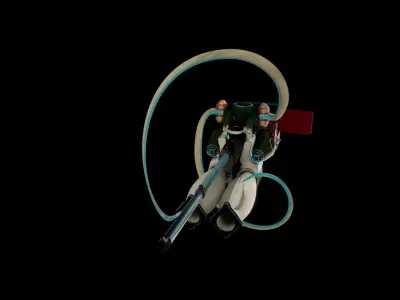 Sci-Fi Energy Rifle  Low-poly 3D model