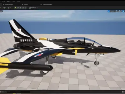 KAI T-50 Golden Eagle Low-poly 3D model