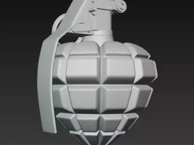 Grenade Heart Free 3D print model